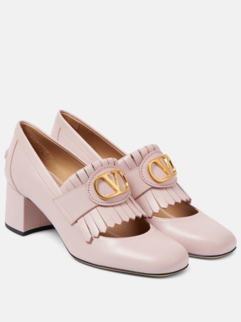 Valentino VLogo Signature 55 leather loafer pumps