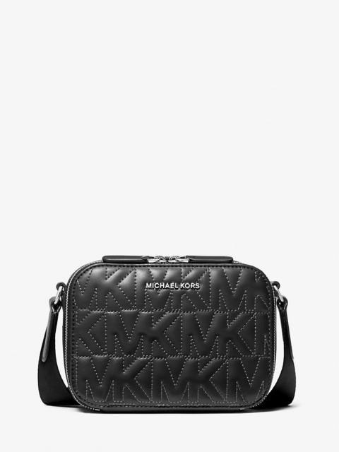 MICHAEL KORS Hudson Logo Embossed Crossbody Bag