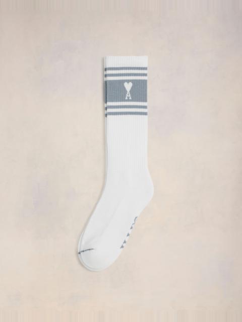 AMI Paris AMI DE COEUR STRIPED SOCKS