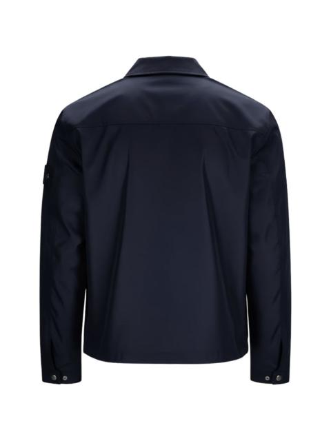 Stone Island logo-patch overshirt
