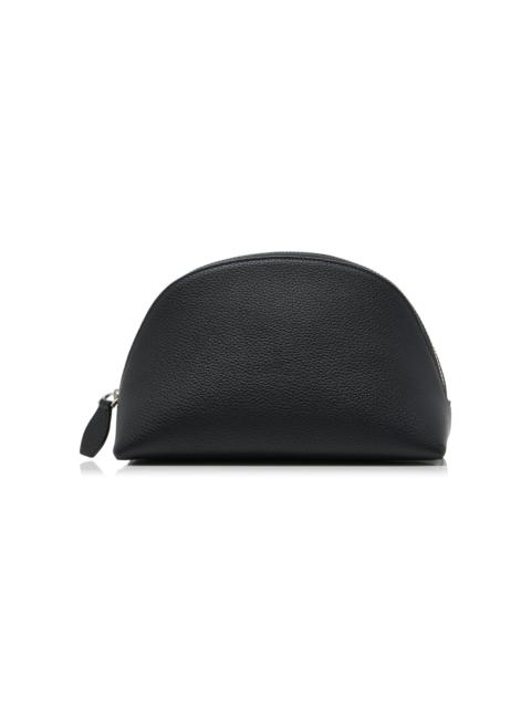 Totême Small Grained Leather Pouch black