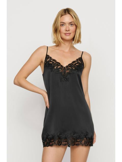 eberjey Washable Silk with Lace Embroidery Short Slip