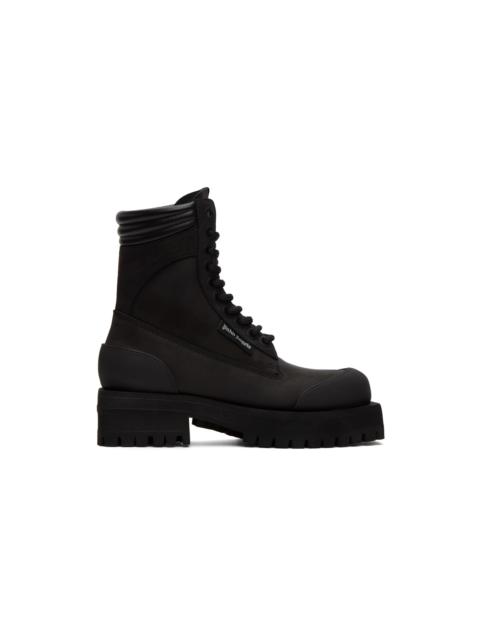 Palm Angels Black Stacked Ankle Boots