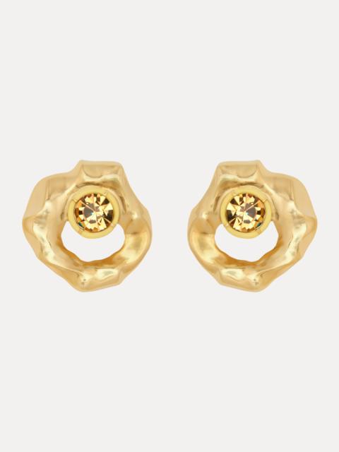 TEXTURED METAL EARRINGS