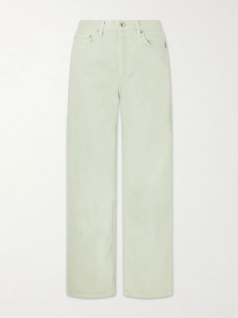 AGOLDE Arc mid-rise wide-leg jeans Mint
