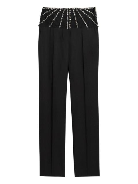 Stella McCartney Crystal-embellishments straight trousers