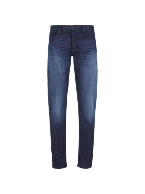 logo-patch straight-leg jeans