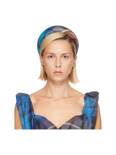 Vivienne Westwood Blue & Brown Wide Headband