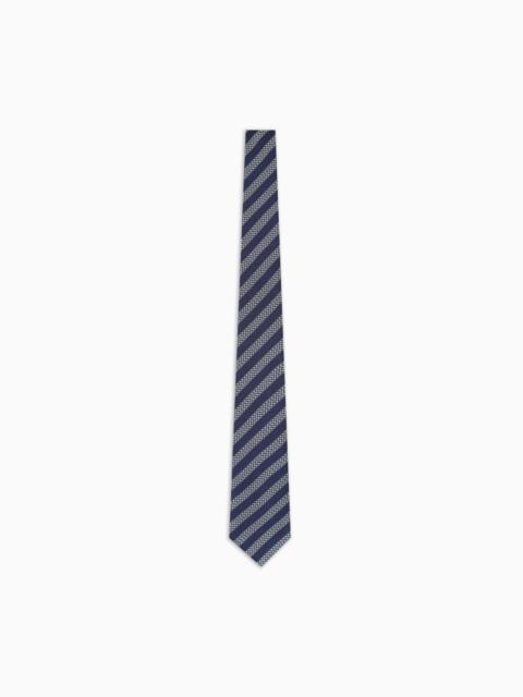 GIORGIO ARMANI JACQUARD SILK TIE