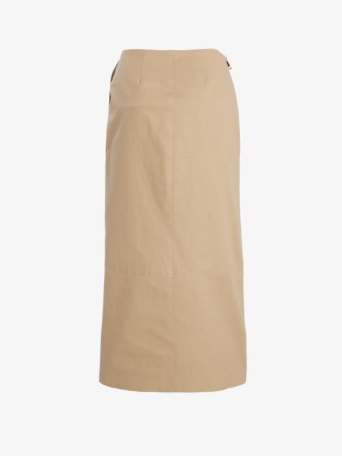 BRANDON MAXWELL The Avery Skirt in Khaki
