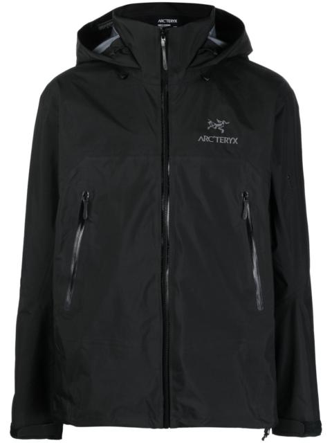 Arc'teryx logo-embroidery hooded jacket