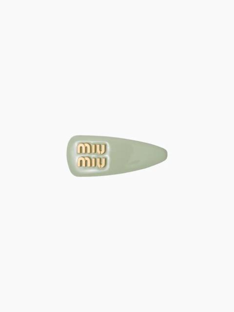 Miu Miu Patent leather hair clip