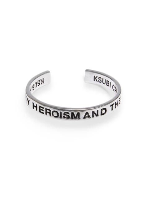 Ksubi ROYALTY CUFF SILVER