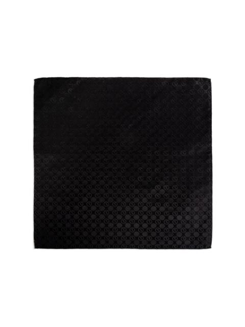 GIORGIO ARMANI logo-jacquard pocket square