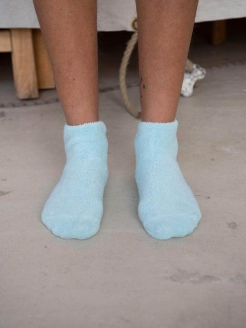 BASERANGE Buckle Overankle Socks - Textured Organic Cotton