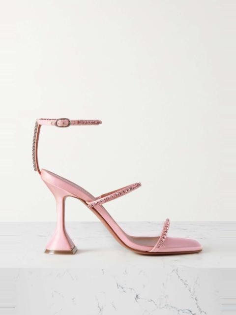 Gilda Swarovski crystal-embellished satin sandals