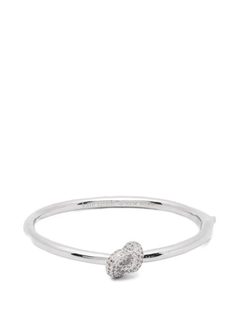 kate spade Kate Spade Sailor's Knot Crystal-embellished Bangle