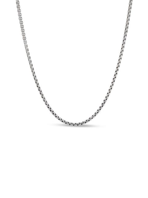 DAVID YURMAN Men's Box Chain Necklace in Sterling Silver, 2.7mm - Silver