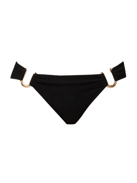 Shoshanna Women's Ring-Detail Bikini Bottom - Jet