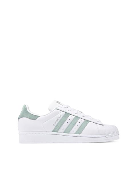 adidas Superstar "White/Ash Green/Silver Metallic" sneakers