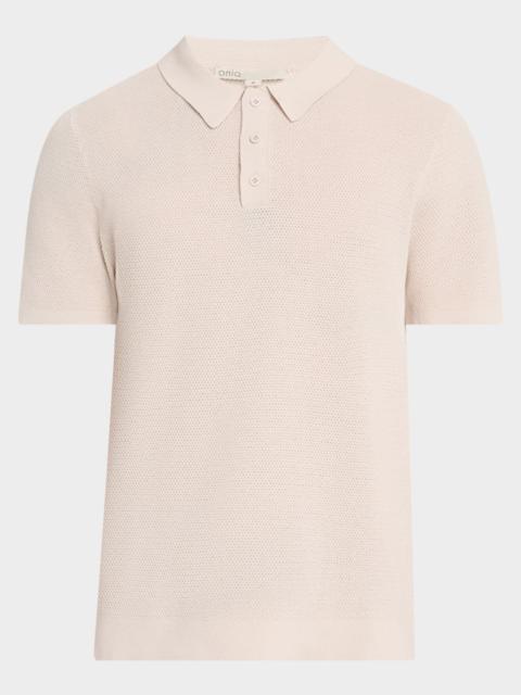 onia Men's Cotton Knit Polo Shirt