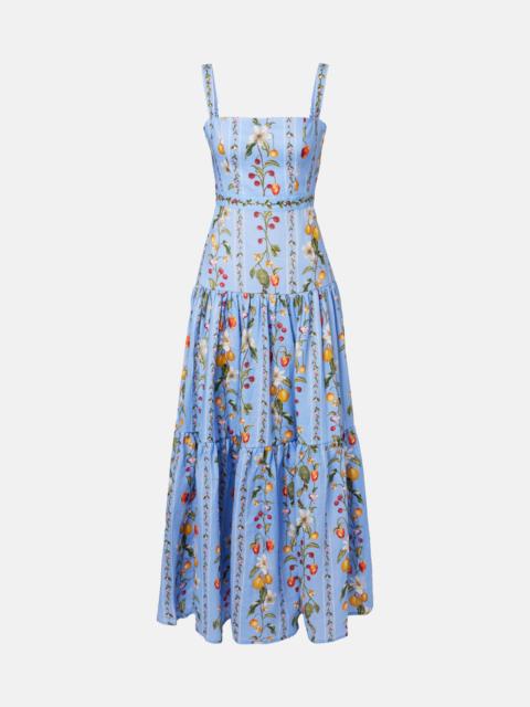 Agua by Agua Bendita Lima printed linen maxi dress