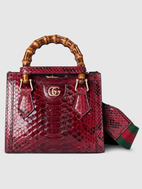 GUCCI Gucci Diana mini python tote bag