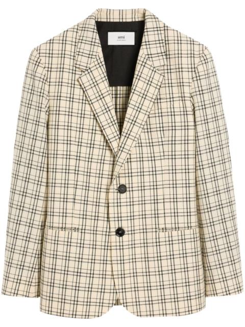 AMI Paris checkered blazer