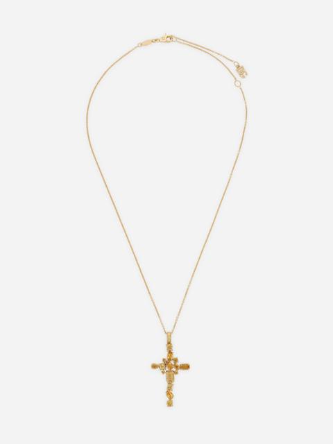 Dolce & Gabbana Rainbow Monochrome Pendant 18-carat yellow gold and citrine quartz