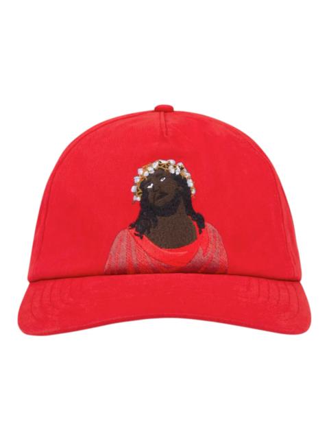 DENIM TEARS Denim Tears Black Jesus Cap Red