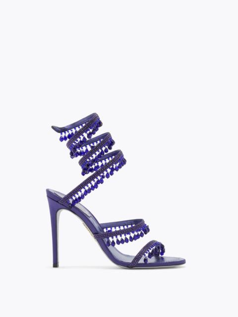 RENE CAOVILLA CHANDELIER PURPLE SANDAL 105