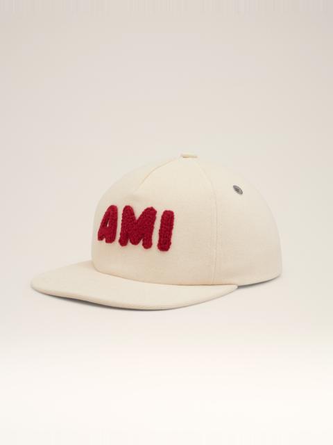 AMI Paris BEIGE COTTON AMI PARIS PATCH TRUCKER CAP