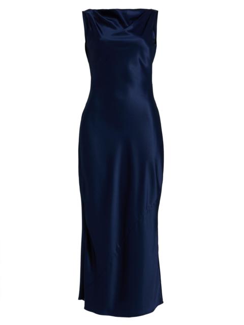 Reformation Women's Corey Satin Midi-Dress - Danube