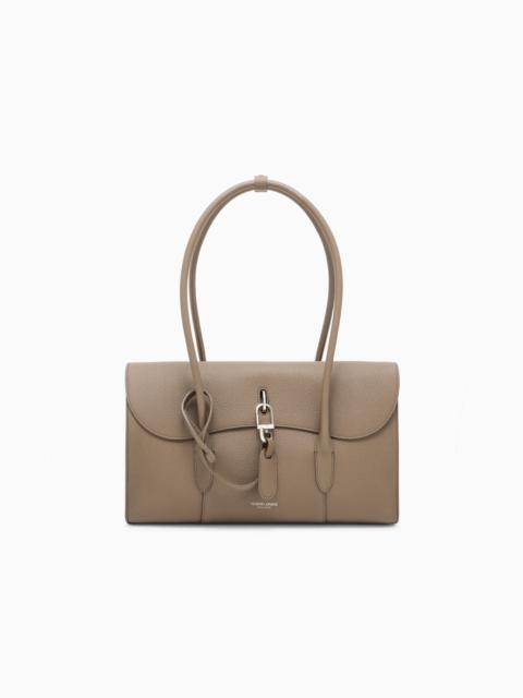 GIORGIO ARMANI SMALL PEBBLED LEATHER SHOULDER BAG