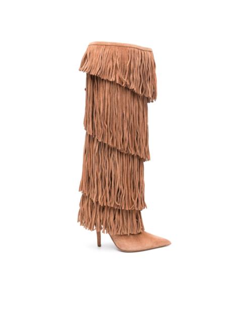 PARIS TEXAS 105mm Jessie fringed boots