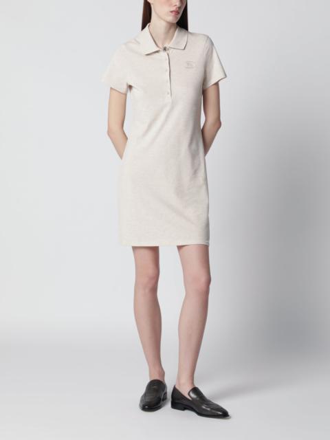 Burberry Beige mélange cotton polo dress by Burberry