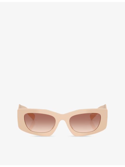 Prada PR D03SD Rectangle-Frame Acetate Sunglasses