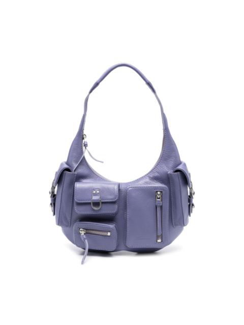 Blumarine pocket-embellished leather shoulder bag