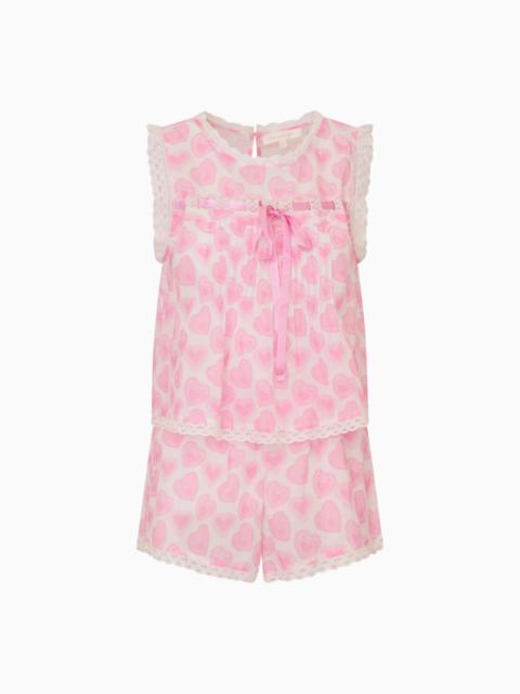 LoveShackFancy Sprouse Heart PJ Set