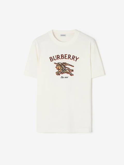 Burberry Knight Check Cotton T-shirt