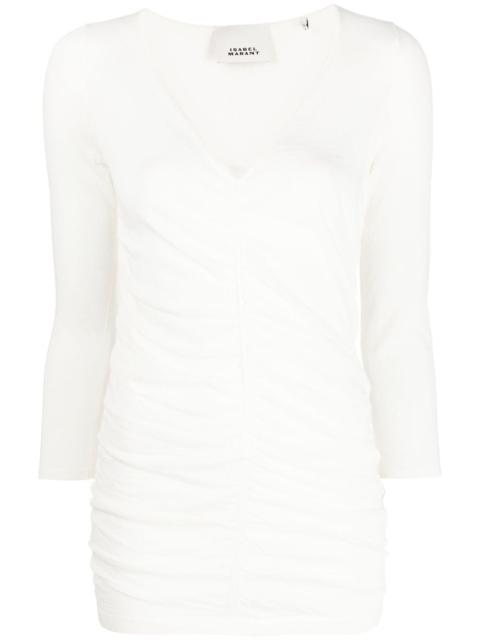Isabel Marant gathered-detail long-sleeve top