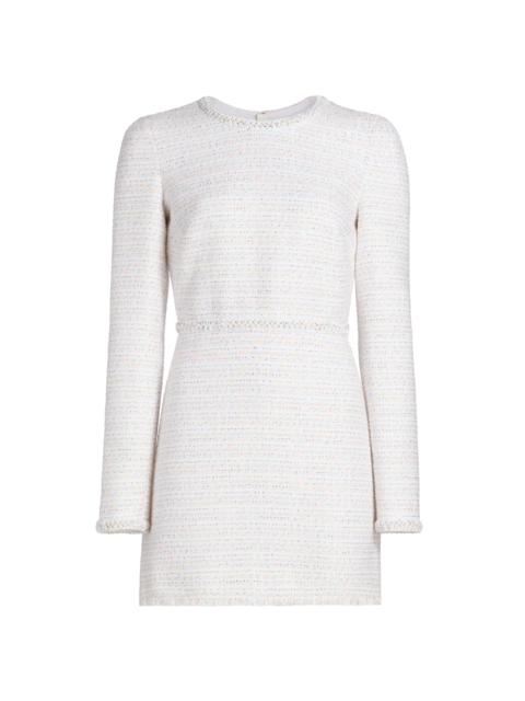 GIAMBATTISTA VALLI Women's Sequined Tweed Bouclé Minidress - Ivory Multi