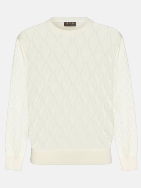 Piura Argyle cashmere and silk sweater