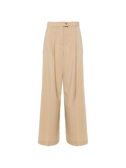 mid-rise palazzo trousers