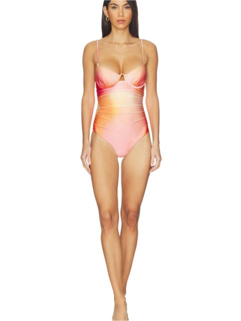 SIMKHAI Laine Ruched One Piece