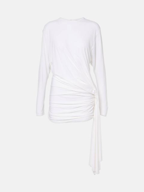 CHRISTOPHER ESBER Side Cowl draped jersey minidress
