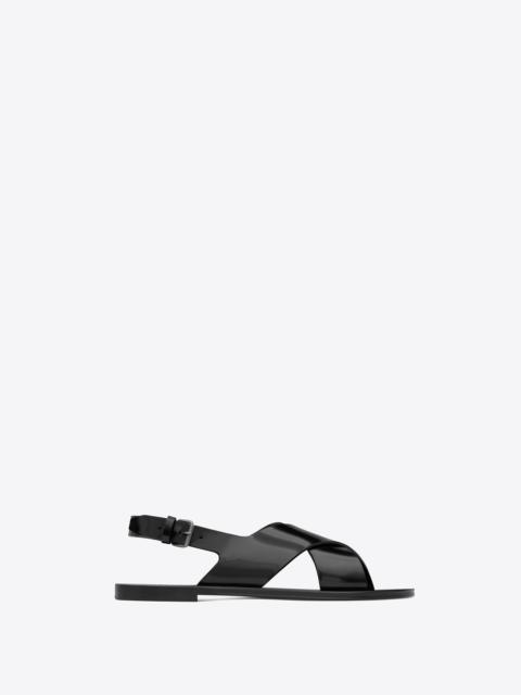 SAINT LAURENT mojave sandals in smooth leather