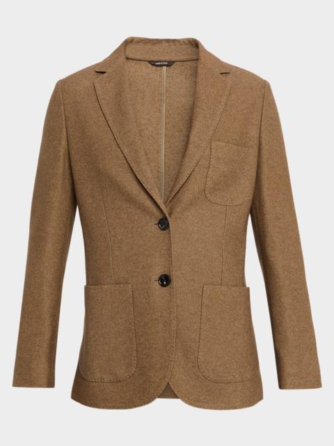 Loro Piana Single-Breasted Cashmere Jacket