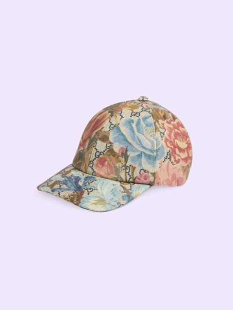 GUCCI GG Supreme Flora print baseball hat