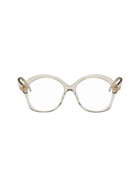 Loewe Beige Round Glasses